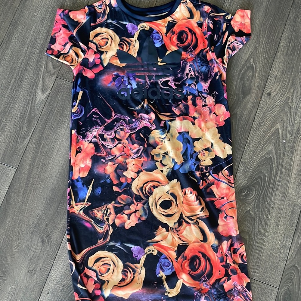Super cute floral adidas dress!